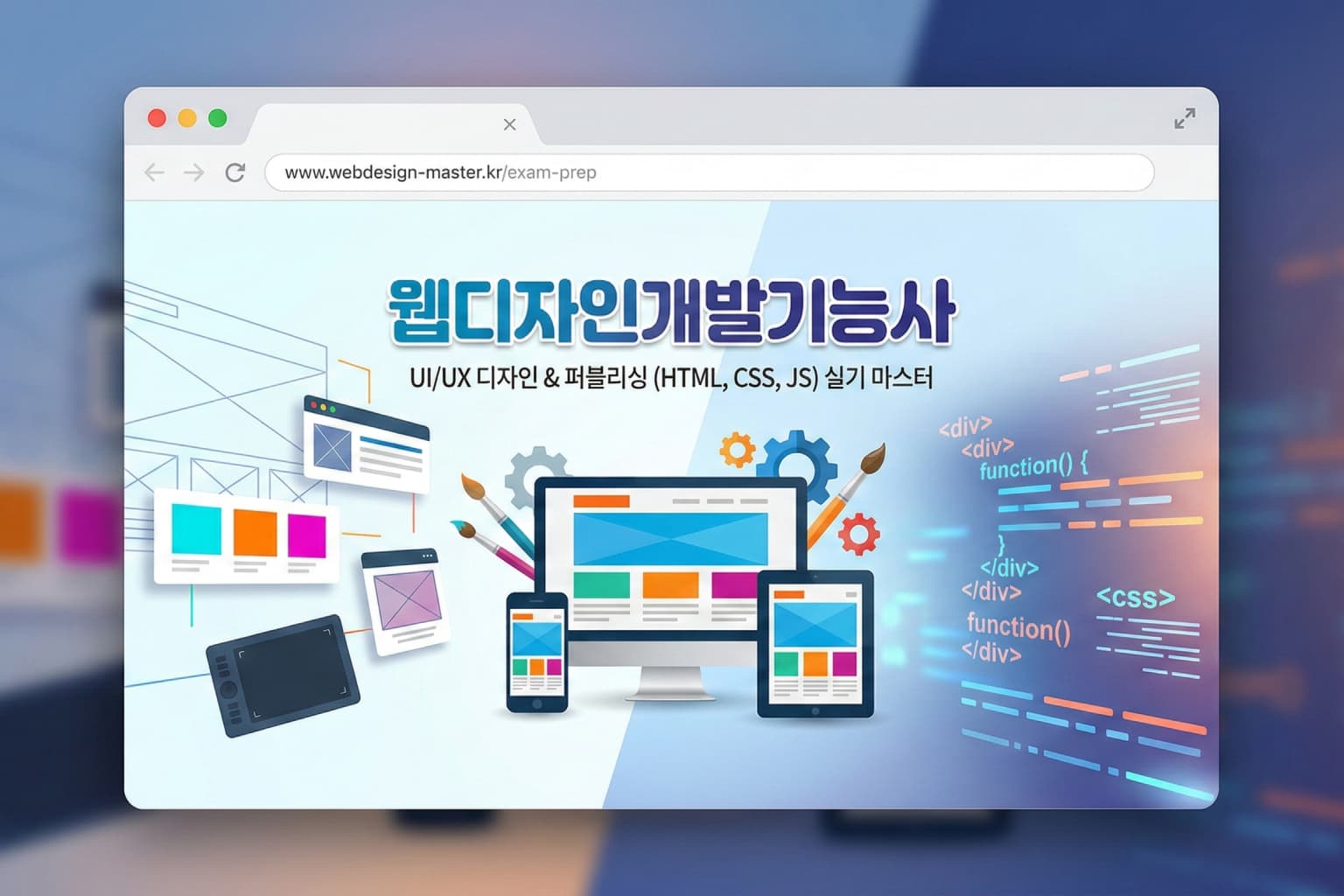 웹디자인개발기능사
